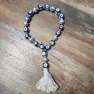 Worry Beads Komboloi or Turkish Tesbih  Featuring The Evil Eye Symbol